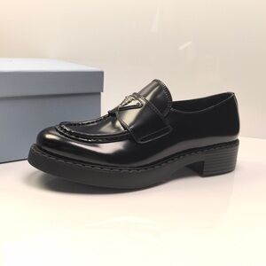 Prada Glossy Black Loafers